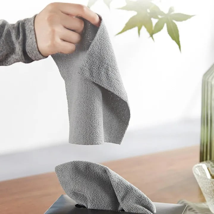 Microfiber Towel Reusable Pack of 20 Pcs Box Random Color