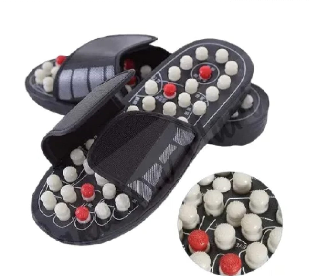 Massage Slippers for Sugar Patients – Foot Therapy Reflexology Sandals with Acupuncture Points & Non-Slip Sole