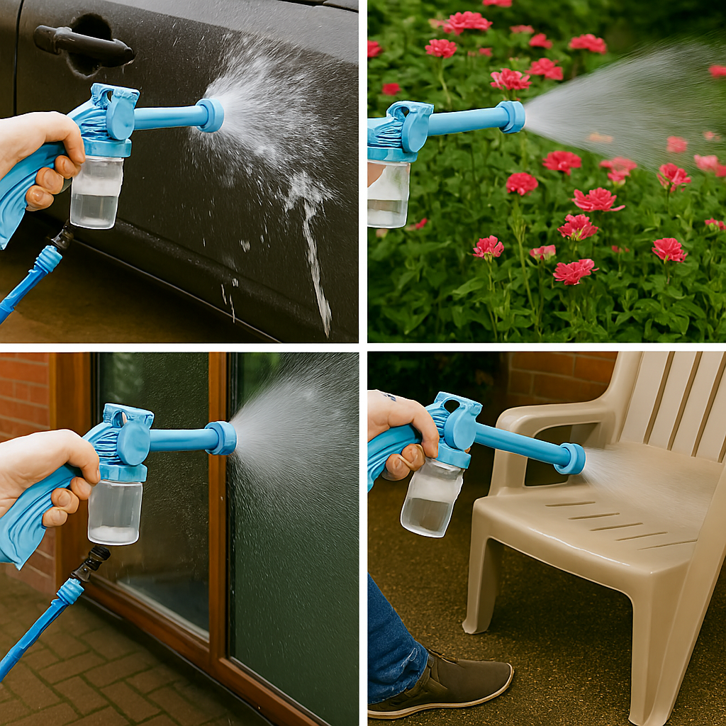 Jet Water Canon 8 In 1 Turbo Water Spray - Water Spray ( Random Color )