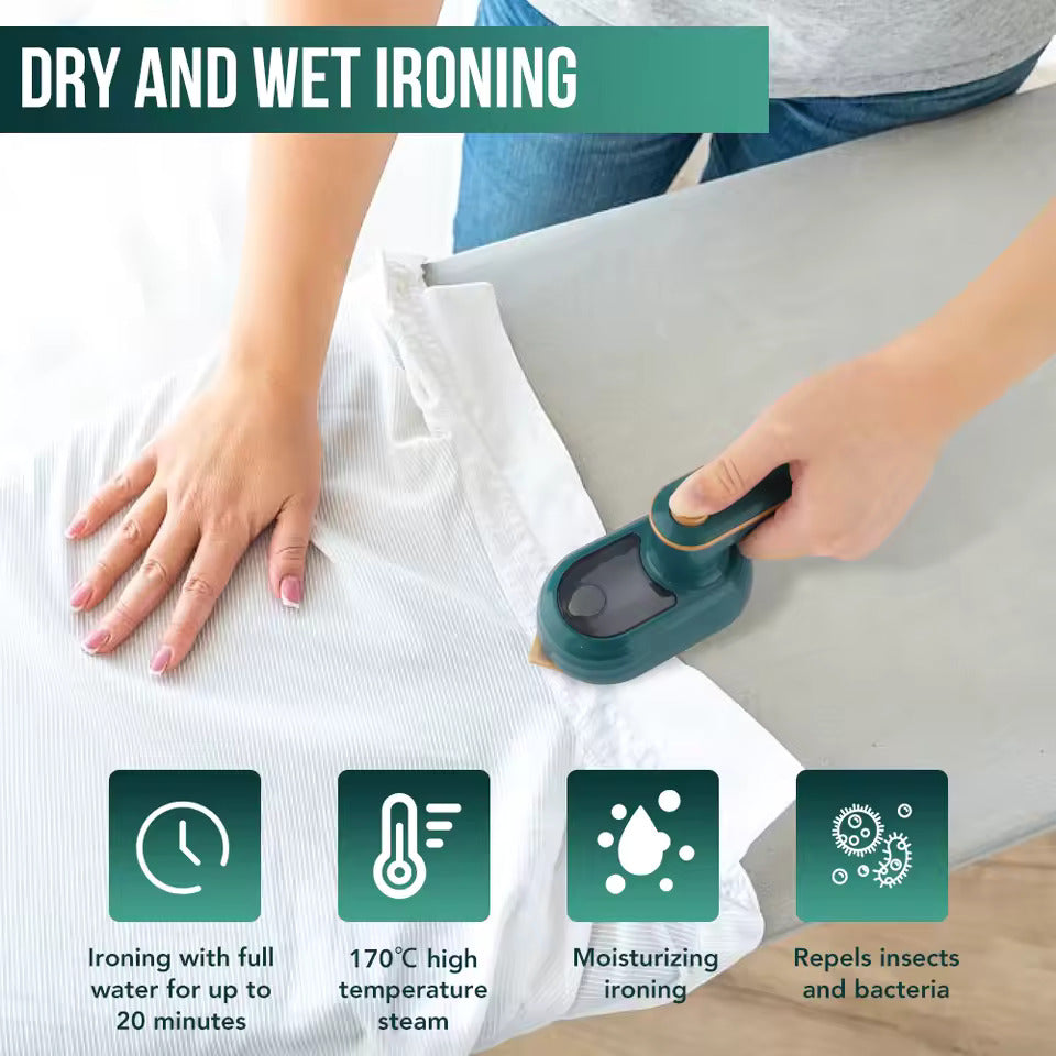 Mini 180° Rotatable Handheld Steam Iron –Wrinkle Removal