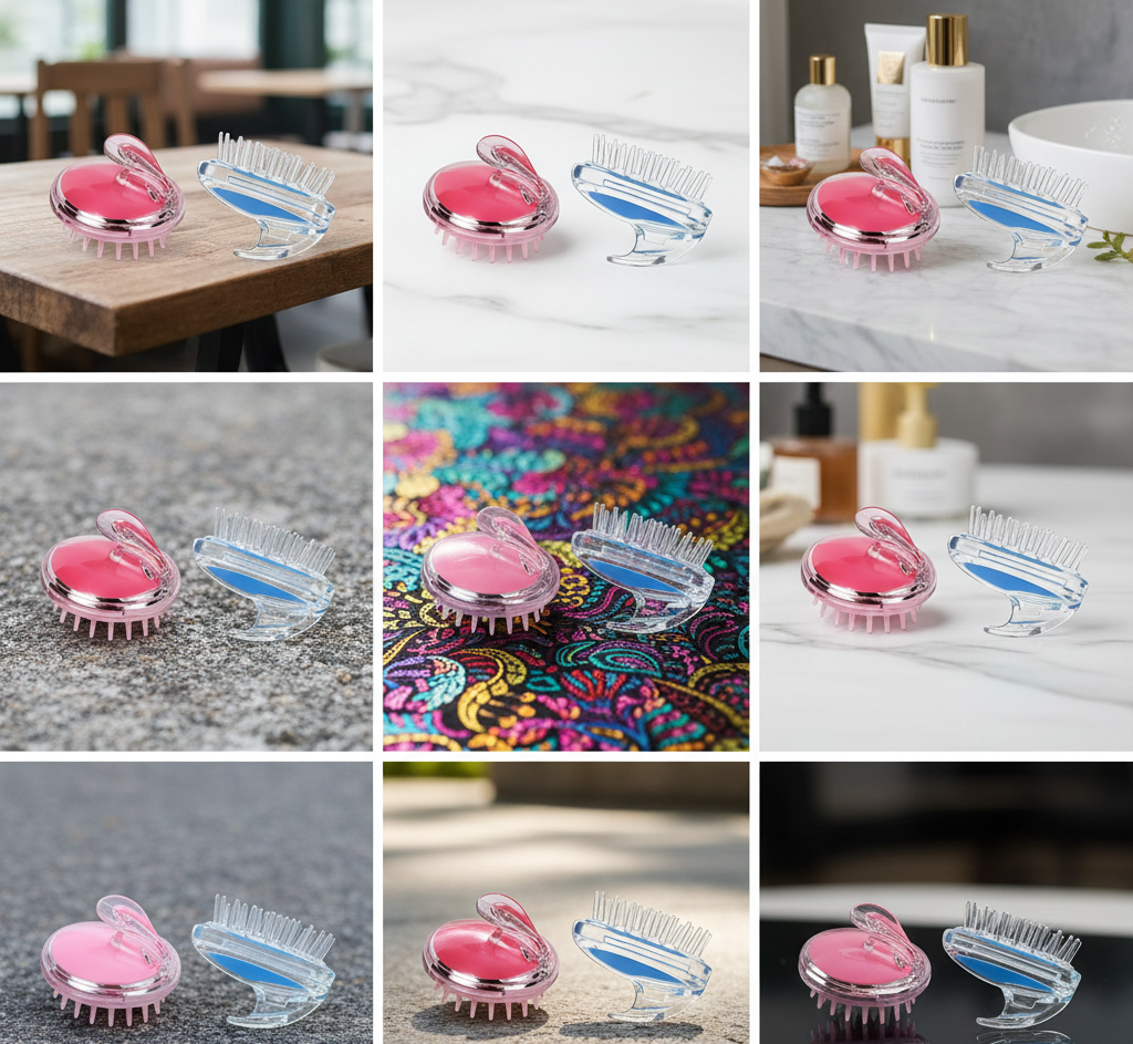 Hair Wash Brush & Scalp Massage Comb – Anti-Dandruff